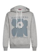 Luuppi Ii Unikko Placement Tops Sweatshirts & Hoodies Hoodies Grey Mar...