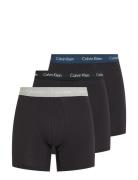 Boxer Brief 3Pk Boxershorts Black Calvin Klein