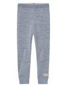 Nmmwyla Wo/Vi Longjohn Bottoms Leggings Blue Name It