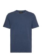 Crew Neck Slub Ss T-Shirt Tops T-Kortærmet Skjorte Navy Superdry