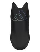 Performance Big Bars Swimsuit Badedragt Badetøj Black Adidas Performan...