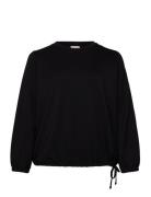 Wa-Sabina Tops Sweatshirts & Hoodies Sweatshirts Black Wasabiconcept