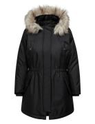 Carirena Parka Coat Otw Outerwear Parka Coats Black ONLY Carmakoma