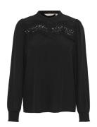 Cutiffany New Blouse Tops Blouses Long-sleeved Black Culture