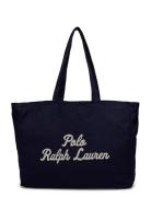 Embroidered Canvas Tote Shopper Taske Navy Polo Ralph Lauren