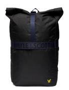 Recycled Rolltop Rygsæk Taske Black Lyle & Scott