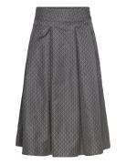 Cmsimi-Skirt Knælang Nederdel Grey Copenhagen Muse