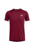 Ua Hg Armour Fitted Ss Sport T-Kortærmet Skjorte Burgundy Under Armour