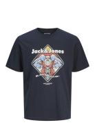 Jjxmas Christmas Skull Tee Ss Crew Jnr Tops T-Kortærmet Skjorte Navy J...