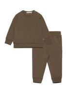 Sweat Set  Sets Sweatsuits Brown Minymo