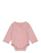 Wrap Body Ls Bodies Long-sleeved Pink Fixoni