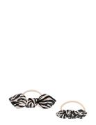 Leather Bow Hair Tie Big And Small 2-Pack Accessories Hair Accessories...