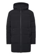 Wbjoseph Tech Long Jacket Uldfrakke Frakke Black Woodbird