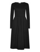 Cc Heart Rylan Mix Dress Long Sleev Knælang Kjole Black Coster Copenha...