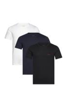 Tshirtrn 3P Classic Tops T-Kortærmet Skjorte Black BOSS