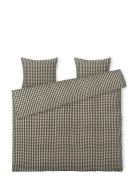 Bæk&Bølge Bed Linen 200X220 Cm Black/Sand Dk Home Textiles Bedtextiles...