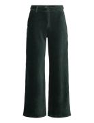 Pzcamilia Hw Pant Bottoms Trousers Wide Leg Green Pulz Jeans