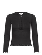 Burlington Ls T-Shirt Tops T-shirts & Tops Long-sleeved Black Rosemund...