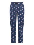 X-Mas Pyjama Pants Pyjamas Nattøj Blue Lindbergh