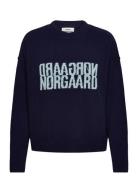 Recy Soft Knit Tilona Sweater Tops Knitwear Jumpers Navy Mads Nørgaard