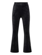 Trousers Velour Flare Bottoms Trousers Black Lindex