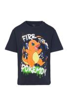 Nkmode Pokemon Ss Nreg Top Box Sky Tops T-Kortærmet Skjorte Navy Name ...