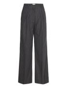 Lr-Iris Bottoms Trousers Wide Leg Grey Levete Room