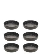 Raw Nordic Black - Soup Plate D19,4 X H4,5 Cm 6 Pcs Home Tableware Pla...