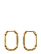 Soft Edge Huggies Accessories Jewellery Earrings Hoops Gold Pernille C...