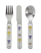 Elsa Beskow, Cutlery, 3-Part Home Meal Time Cutlery Multi/patterned Rä...