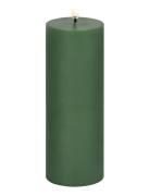 Led Pillar Candle, Olive Green, Smooth, 5,8X15,2 Cm Home Decoration Ca...