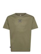 Kt-S/S Knit Top Tops T-Kortærmet Skjorte Khaki Green Converse