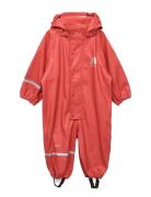 Rainwear Suit -Solid Pu Outerwear Coveralls Rainwear Coveralls Red CeL...