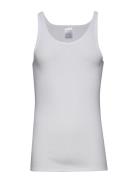 Singlet Tops T-shirts Sleeveless White Schiesser