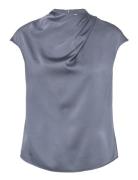 Lima Top Designers Blouses Short-sleeved Blue Ahlvar Gallery