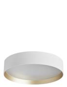 Lucia 35 White/Gold Home Lighting Lamps Ceiling Lamps Flush Mount Ceil...