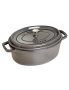 La Cocotte - Round Cast Iron Home Kitchen Pots & Pans Casserole Dishes...