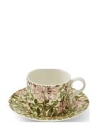 William & Morris Teacup & Saucer – H Ysuckle 0.28L Home Tableware Cups...