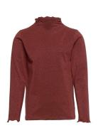 Nkfrikort Ls Slim Top Noos Tops T-shirts Turtleneck Red Name It