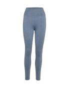 Washed Denim Seamless Tights Sport Running-training Tights Seamless Ti...