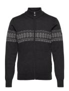 Hovden Masc Jacket Tops Knitwear Cardigans Grey Dale Of Norway