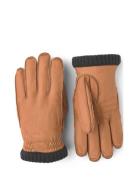 Deerskin Primaloft Rib Accessories Gloves Finger Gloves Brown Hestra