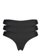 Invisible Thong 3-Pack G-streng Undertøj Black Aim´n