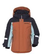 Neptun Kids Jkt Sport Snow-ski Clothing Snow-ski Jacket Brown Didrikso...