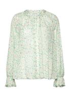 Celine Blouse Designers Blouses Long-sleeved Green Malina