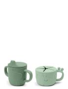 Peekaboo Spout/Snack Cup Set Deer Friends Green Baby & Maternity Baby ...