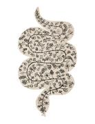 Snake Rug Home Textiles Rugs & Carpets Wool Rugs White Bongusta