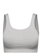 Ribbed Seamless Bra Lingerie Bras & Tops Sports Bras - All Grey Aim´n