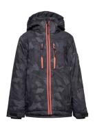 Nendaz Jkt Jr Sport Snow-ski Clothing Snow-ski Jacket Black Five Seaso...