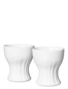 Pli Blanc Egg Cup 4Cl 2-Pack Home Tableware Bowls Egg Cups White Rörst...